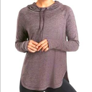 Athleta Uptempo Hoodie Sweatshirt Size L Agate Purple